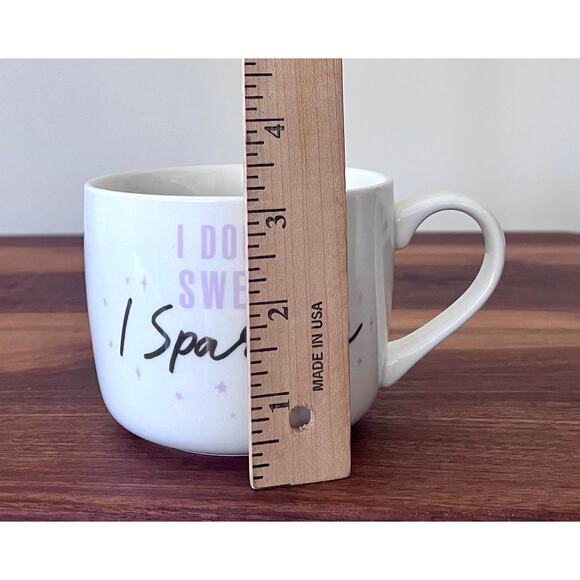 Opal House  "I Don't Sweat, I Sparkle" 14 oz Cup Mug Coffee Tea Cocoa - Picture 7 of 7